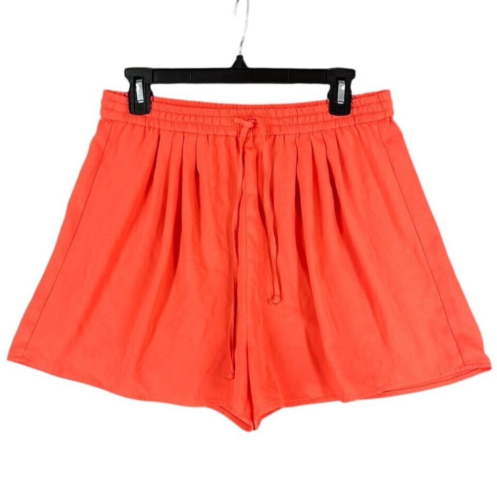 J Crew Shorts Womens Small Orange‎ Casual Lounge Pockets Studio Elastic Waist